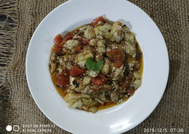 Roasted eggplant mash