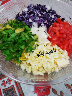 عکسی از دستور سالاد سبزیجات 🥗😍