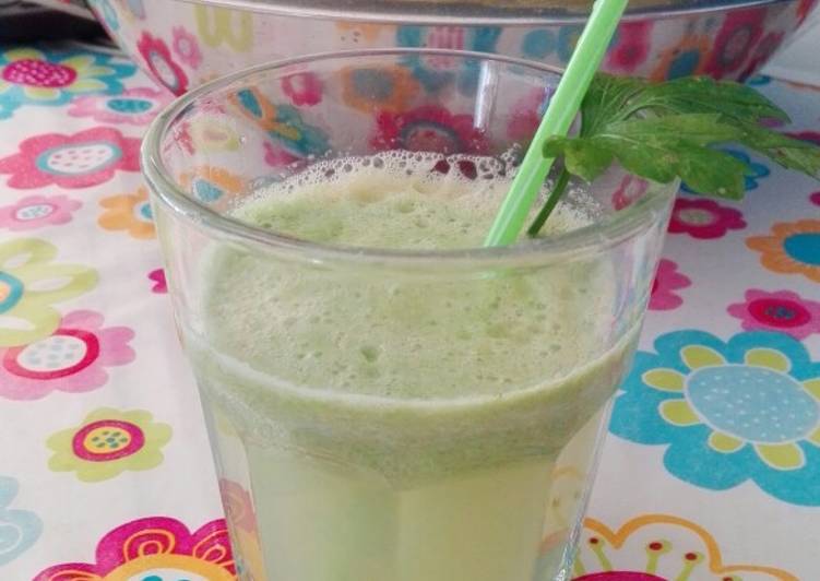 Licuado de fruta y verduras