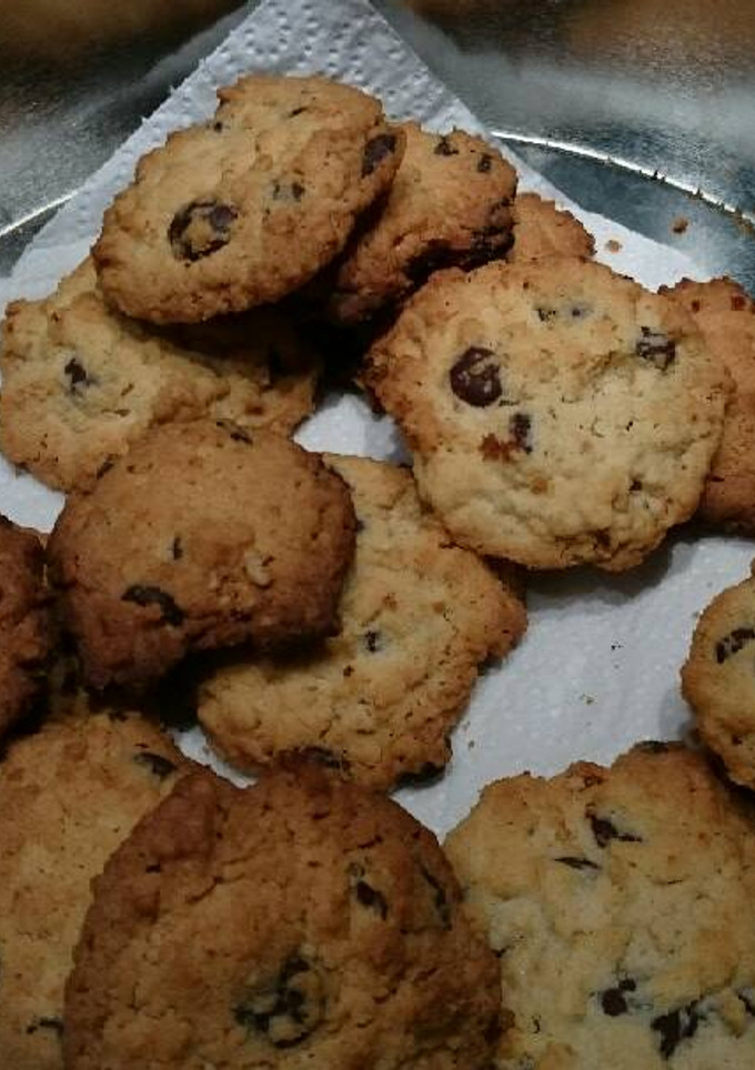 Una foto de Galletas de avena y chocolate