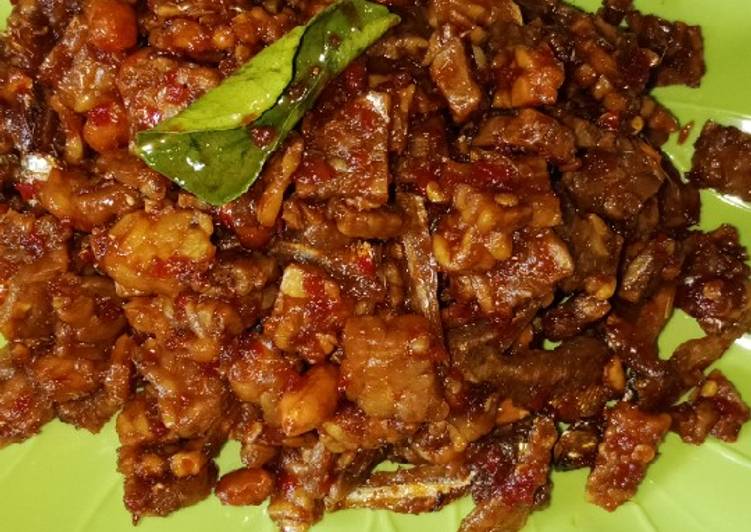Resep: Makan di DimeTeri tempe kacang balado
