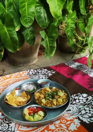 A picture of Chana Chaat.