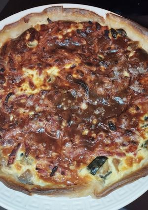 Une photo de Quiche à la ratatouille