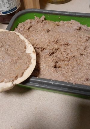 Una foto de Paté vegano de garbanzo con scoby de Kombucha