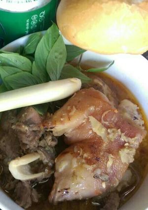 Hình của món Giò heo giả cầy.