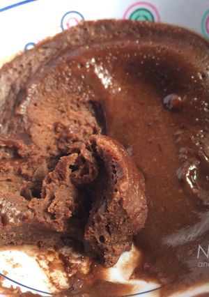 Una foto de Mug cake de chocolate amargo fit