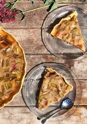 Une photo de Tarte à la rhubarbe