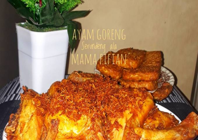 Ayam Goreng Serundeng ala mama Fifian