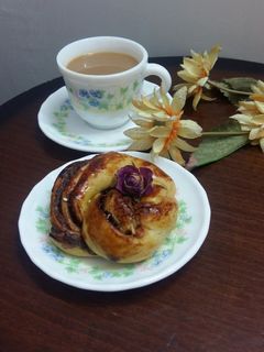 عکسی از دستور نان شکلات صبحانه