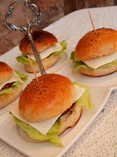A picture of Mini Burgers 🍔😋😋.