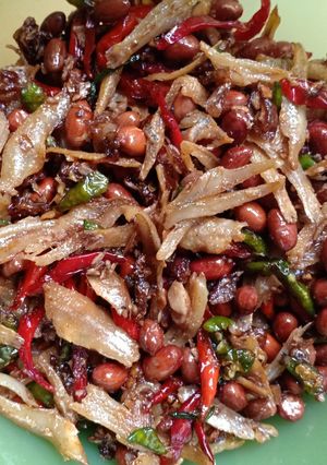 Foto resep Sambal Kering Teri Kacang