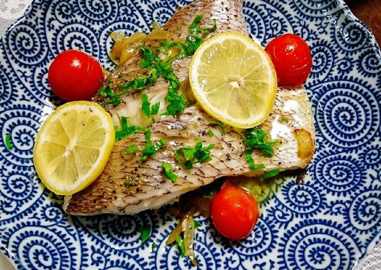 Resep Ikan kakap saus lemon Lezat