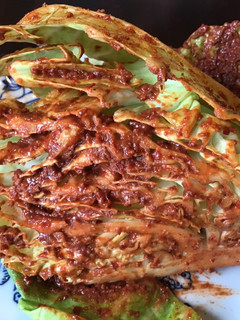 A picture of California Farm Young Green Cabbage KimChi.