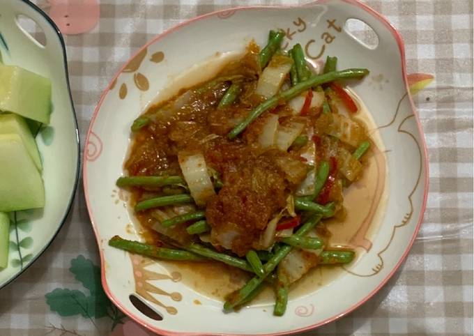 Resep Baby Buncis Dan Sawi Putih Cah Ebi Oleh Fey Chan - Cookpad