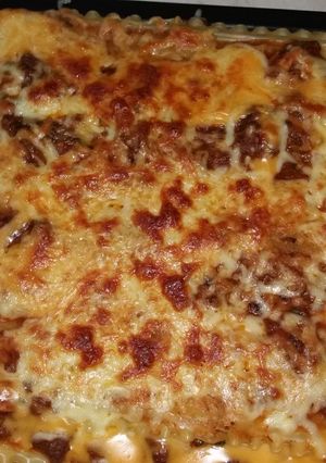 Una foto de Lasaña de carne molida