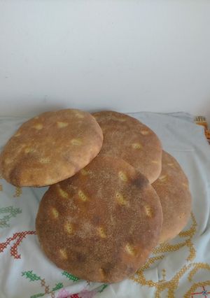 صورة لوصفة خبز المغربي 100/100😍