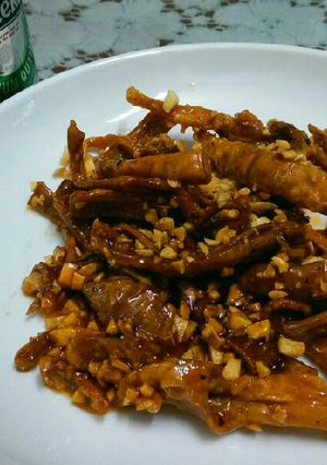 Hình của món Khô Mực Chiên Nước Mắm.