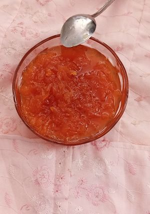 عکسی از دستور مربای هویج خوش رنگ و خوشمزه