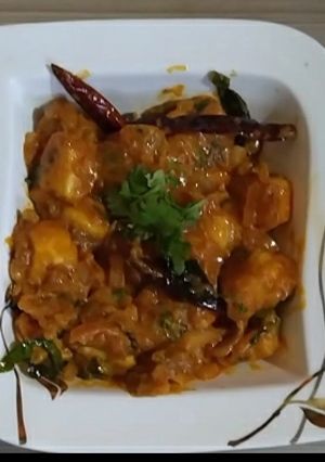 A picture of Paneer 65.