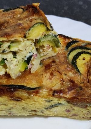 Foto principal de Pastel de calabacín con bacon
