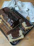 🍫Cake Marbré Chocolat Vanille (Texture Moelleuse)