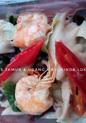 Foto resep Tumis jamur & udang
