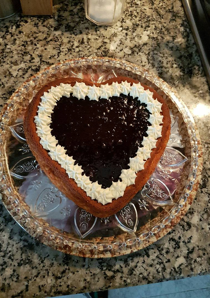Una foto de Tarta corazón de San Valentín