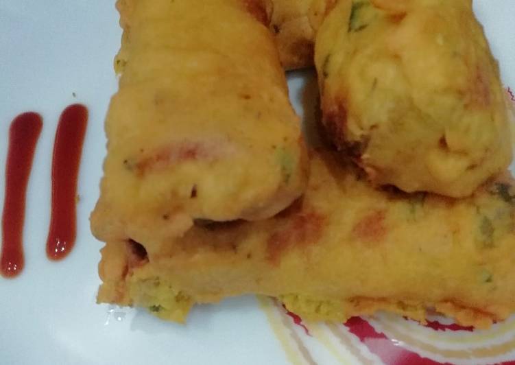 Step-by-Step Guide to Make Favorite Bread Pakora Rolls