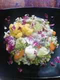 Arroz con coliflor y champiñones