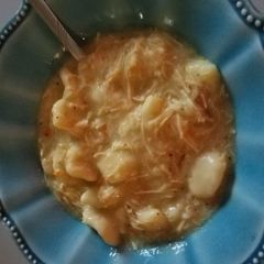 A picture of Chicken n dumplins.
