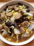 Tumis Jamur Shitake bakso sawi