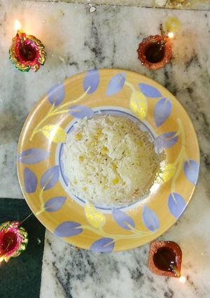 A picture of Chana dal khichdi.