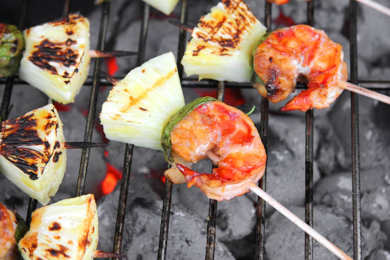 Grillezett rákfarok recept ananásszal recept recept fotó