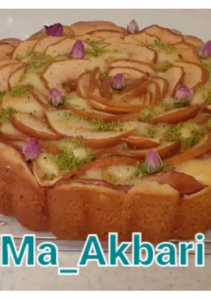 عکسی از دستور کیک سیب و دارچین