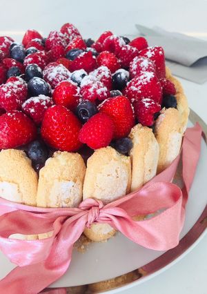 Foto de Charlotte Russe de Frutos Vermelhos