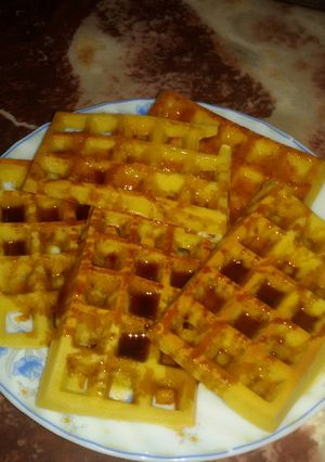 صورة لوصفة الوافل بالعسل