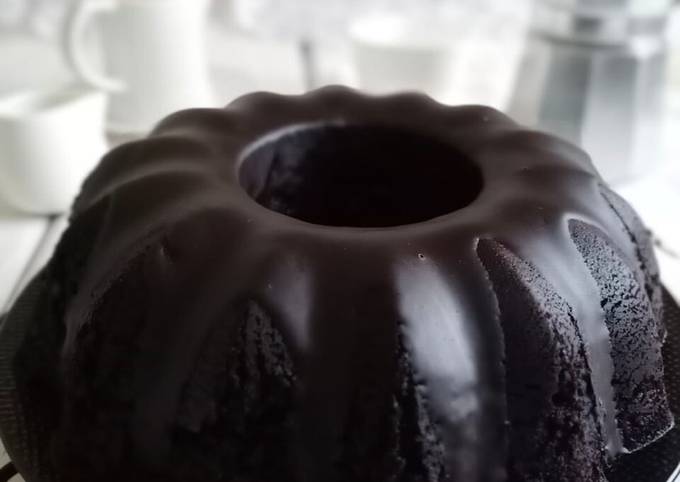 Steamed Moist Chocolate Cake / Bolu Kukus Coklat - No mixer No oven