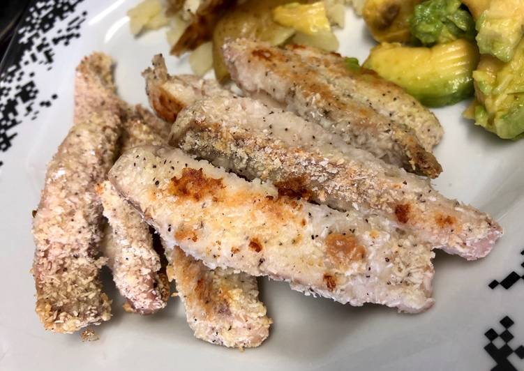 Palitos de tilápia na farinha de arroz e coco - Tudogosreceitas