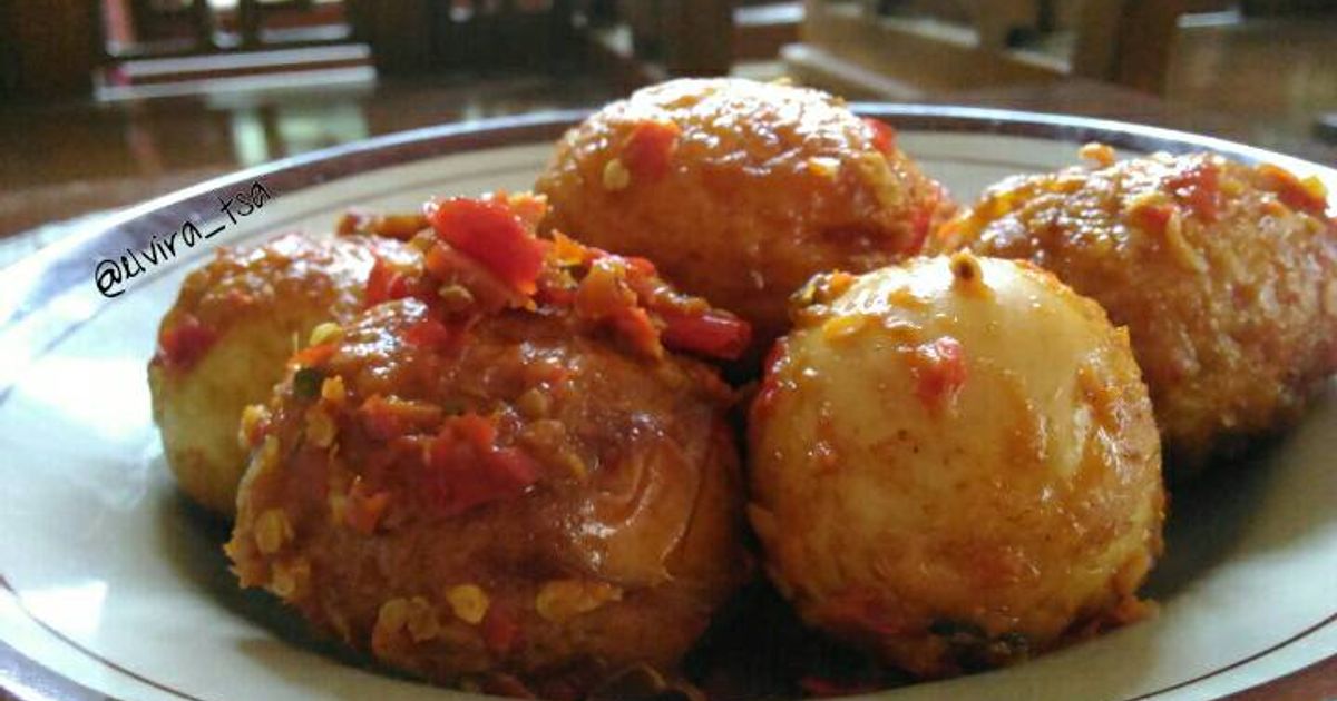 Balado telur ala2 masakan padang