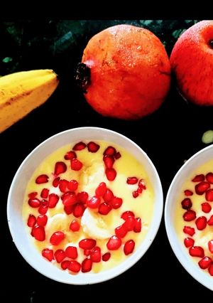 A picture of Fruits Custard.