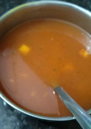 A picture of Tomato soup.