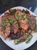 Grilled Chicken Breasts with Pomegranate Molasses