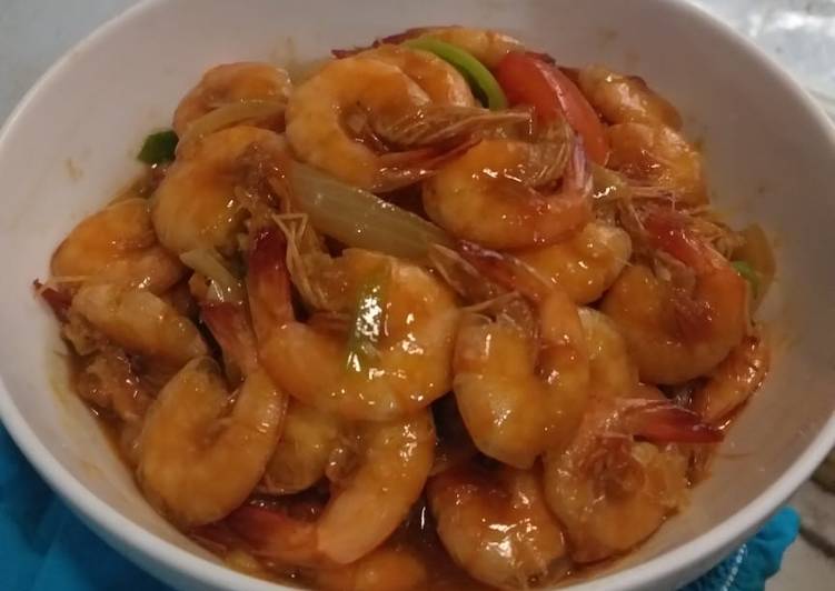 Resep Udang Saus Tiram Jadi, Lezat Sekali