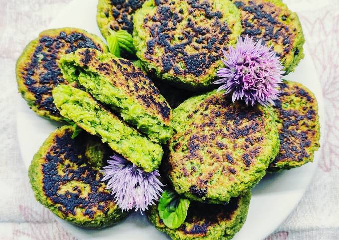 Ricetta di Veloce Falafel di piselli con basilico e menta