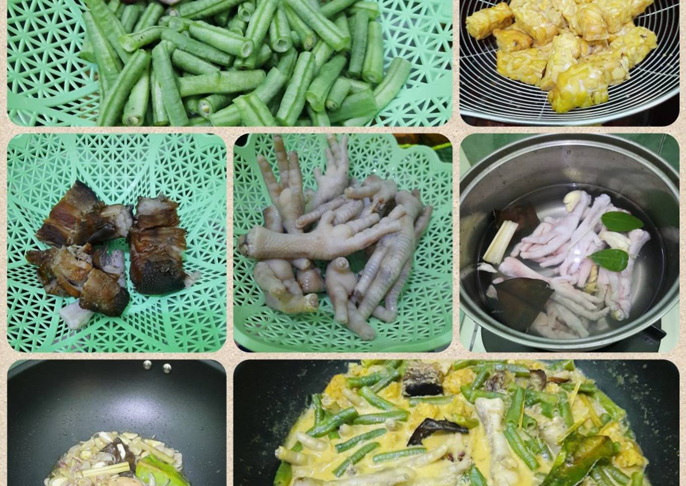 Sayur Lodeh Ceker Ikan Pe Bumbu Rajang