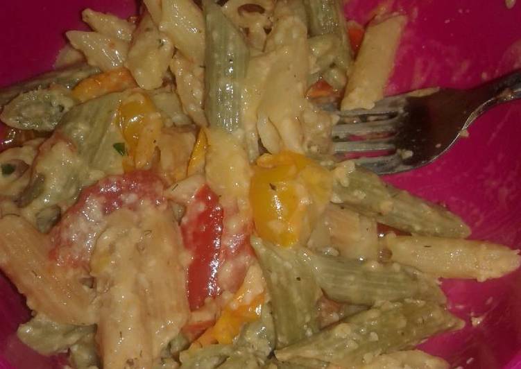 Simple Way to Make Ultimate Roasted Pepper pasta salad