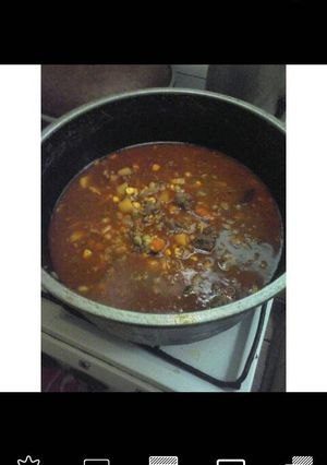 Una foto de Guiso de arroz con carne molida