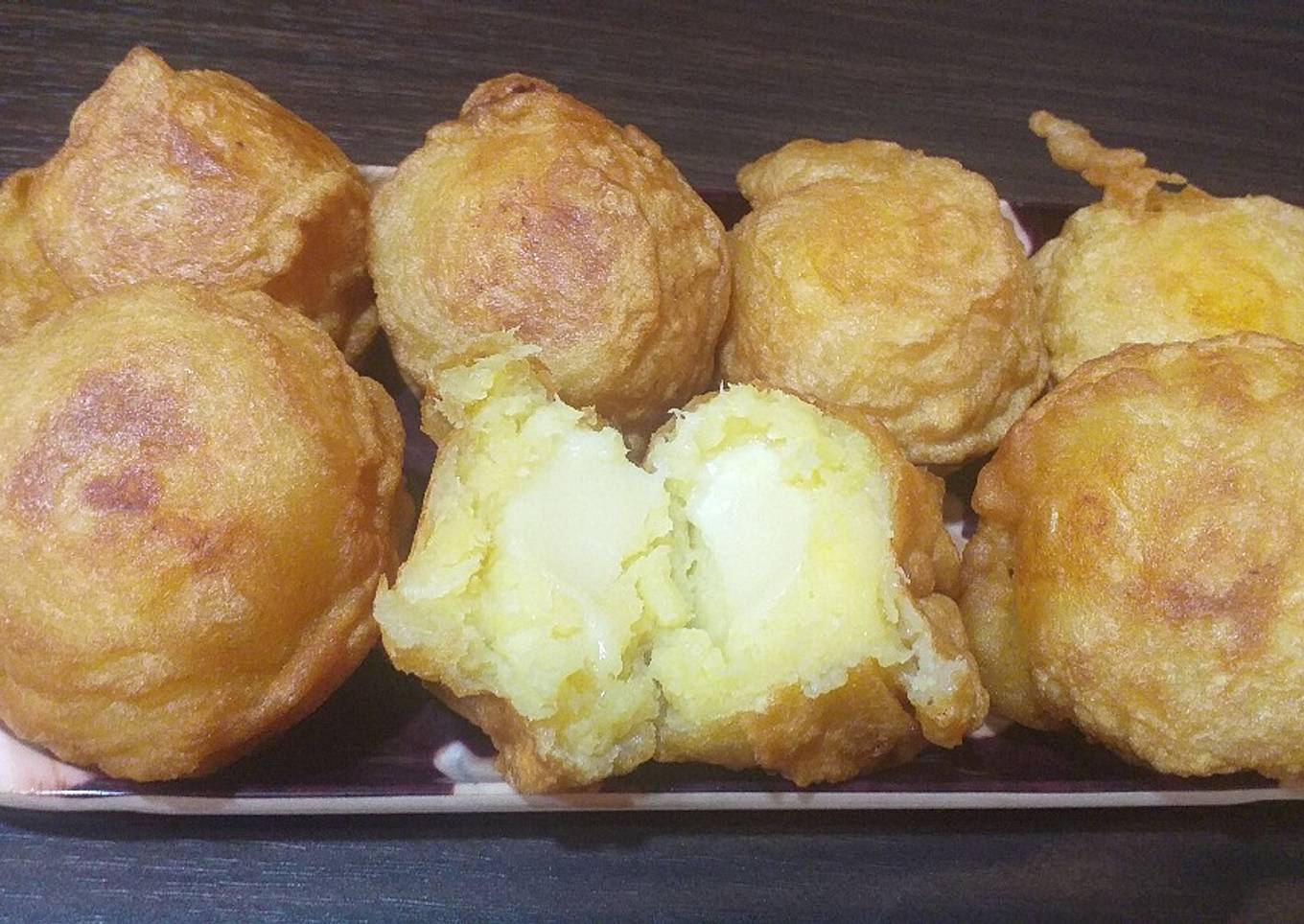 Peuyeum goreng keju