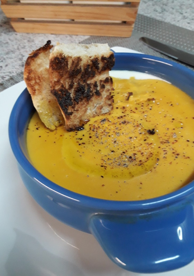 Una foto de Crema de Zapallo