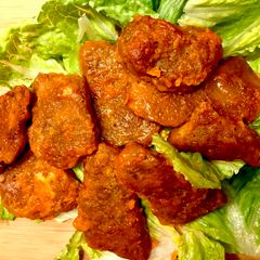 A picture of Buffalo Seitan Bites.